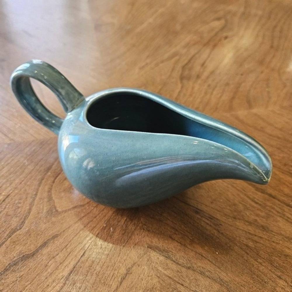 Vintage Russel Wright Steubenville Pottery Creamer Gravy Seafoam Green MCM